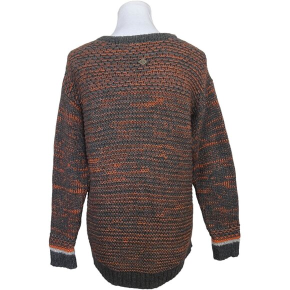 EMILIME Alpaca Wool Blend Sweater Size Medium Made In Peru Grandpa Gorpcore - Picture 5 of 10